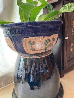 Big  vintage Peranakan flower pot
