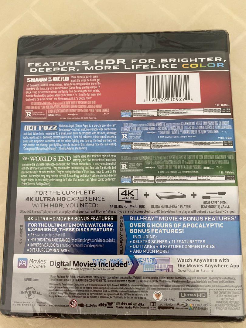 Blu Ray Movies (4K Ultra HD + Blu Ray), Hobbies & Toys, Music & Media ...