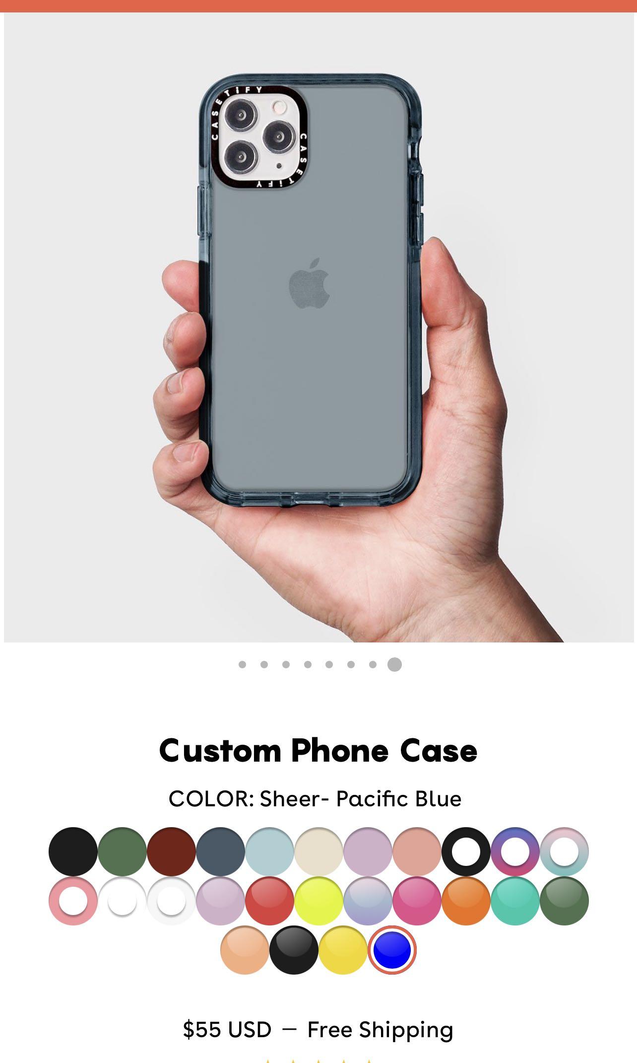 Casetify sheer pacific blue Clearance
