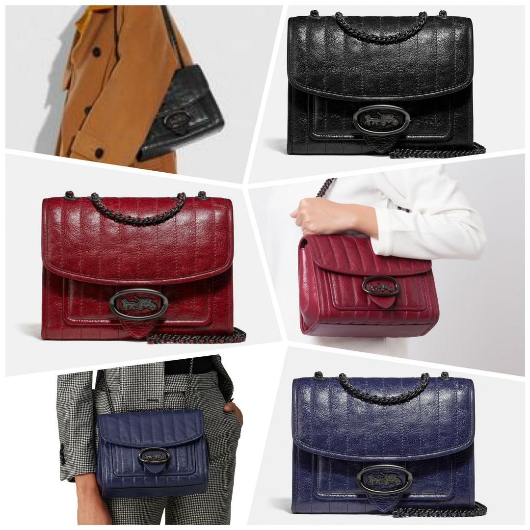 Coach melody shoulder bag with 2025 quilting