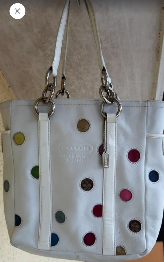 Polka dot coach purse best sale