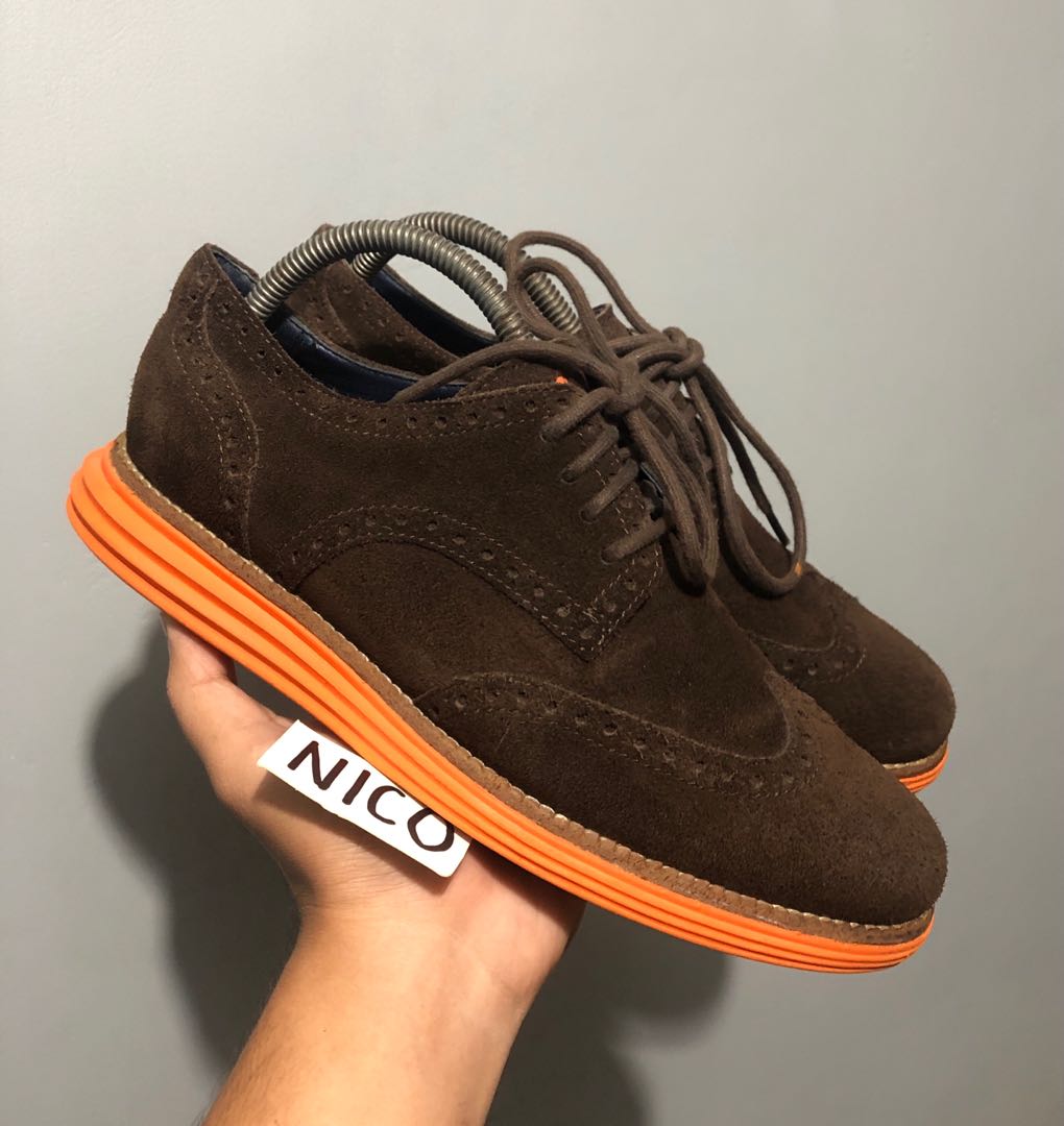 Cole haan lunargrand wingtip suede cheap