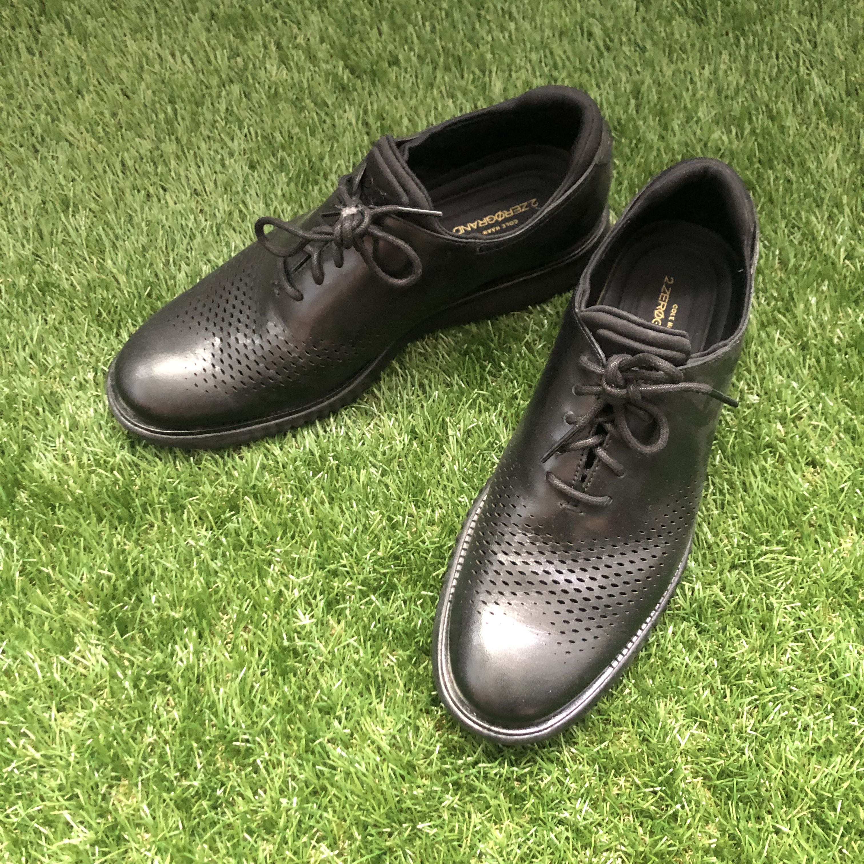 Cole haan zerogrand clearance lined laser wingtip oxford