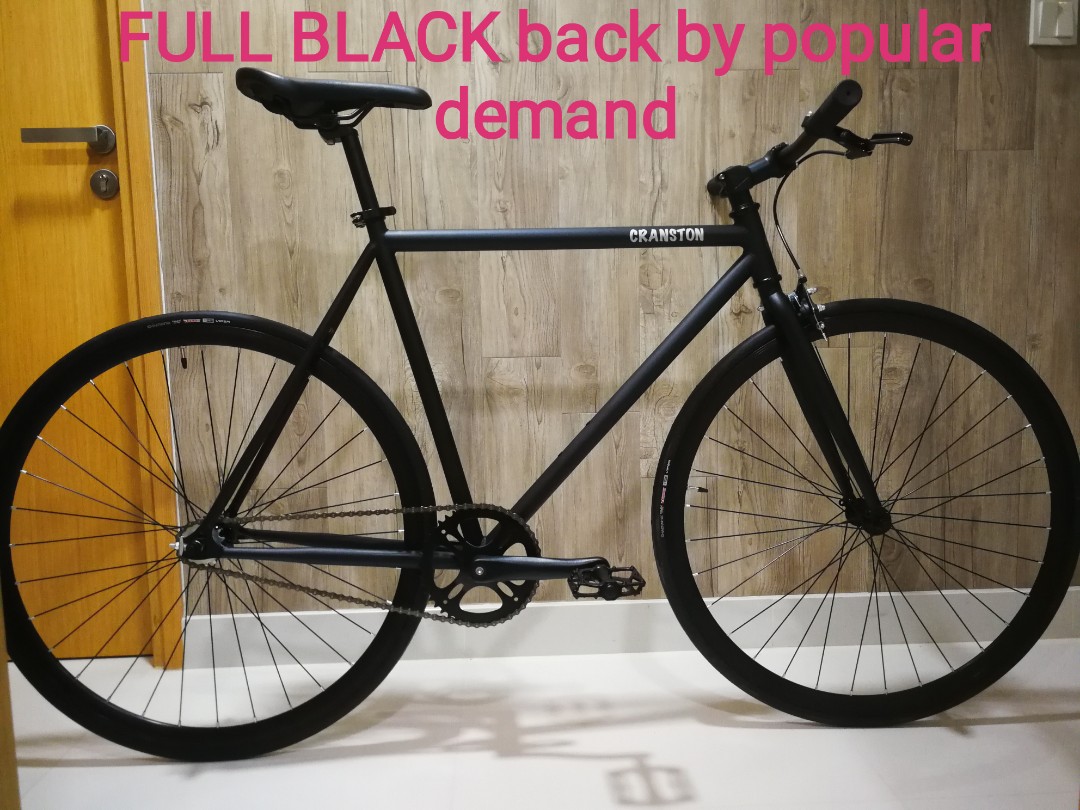 Cranston Fixie - Full BLACK, Bicycles & PMDs, Bicycles, Fixies on Carousell