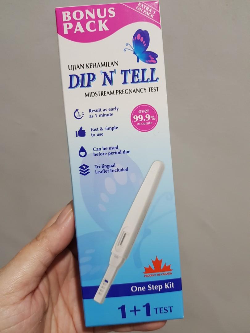 Dip N Tell Pregnancy Test Kit Free 1 Extra Bonus Pack Health Beauty Skin Bath Body On Carousell