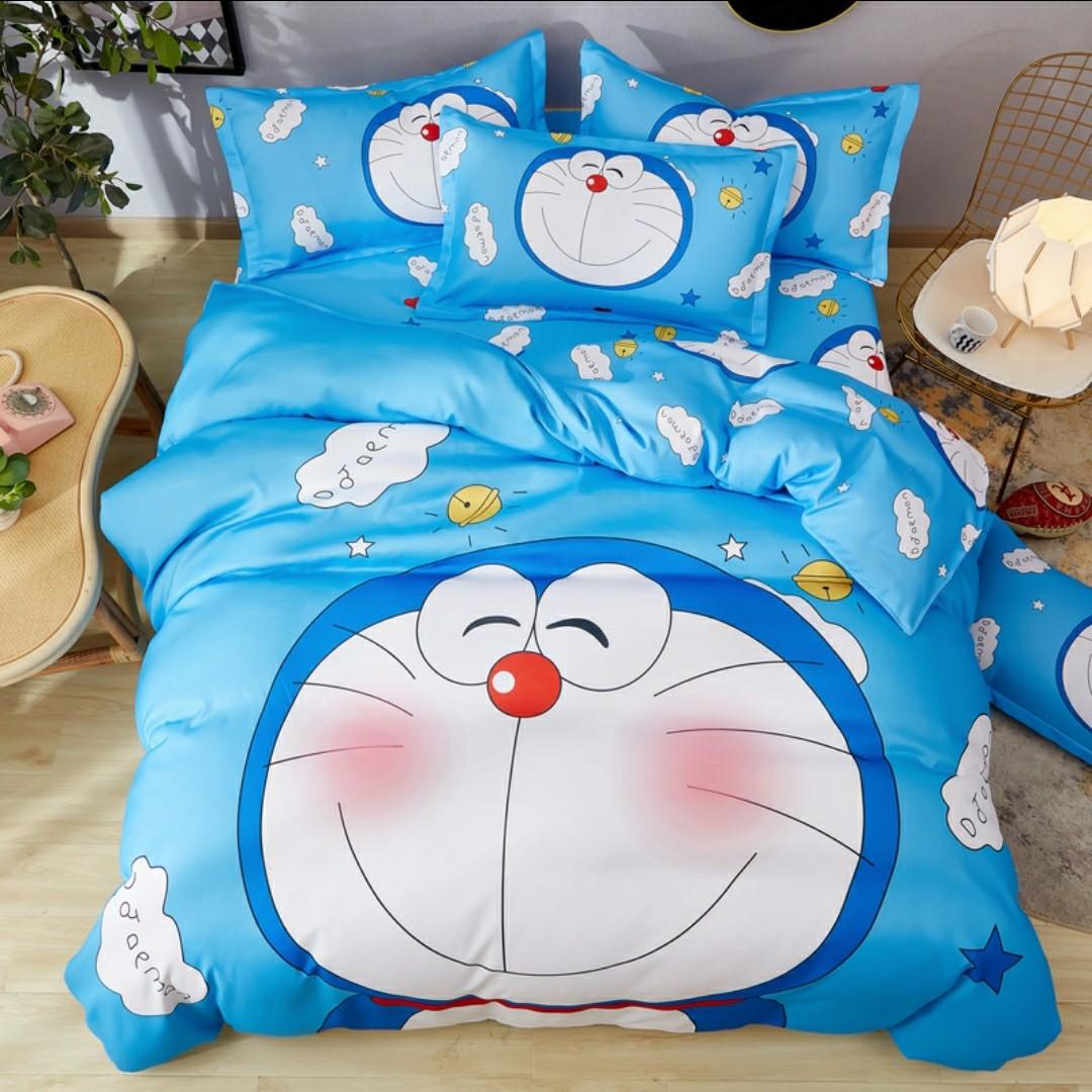 doraemon bed sheet