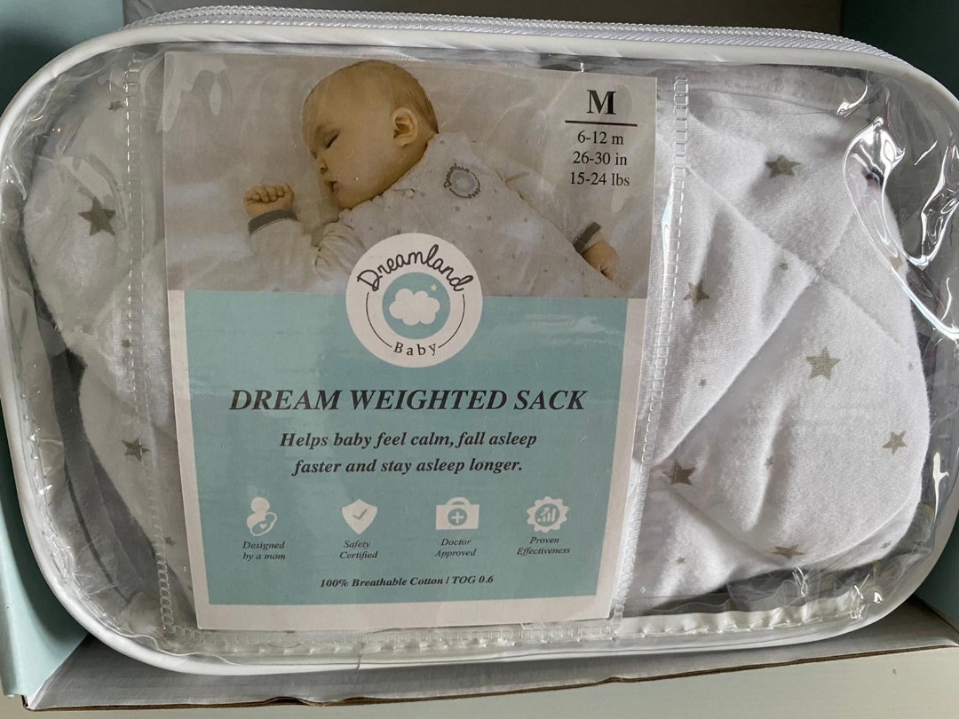 Dreamland baby weighted sleeping bag bundle. For better sleep, Babies