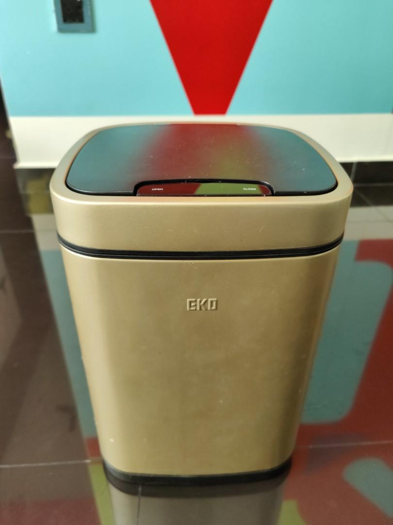 EKO Auto Open Lid Rubbish Bin, Furniture & Home Living, Cleaning