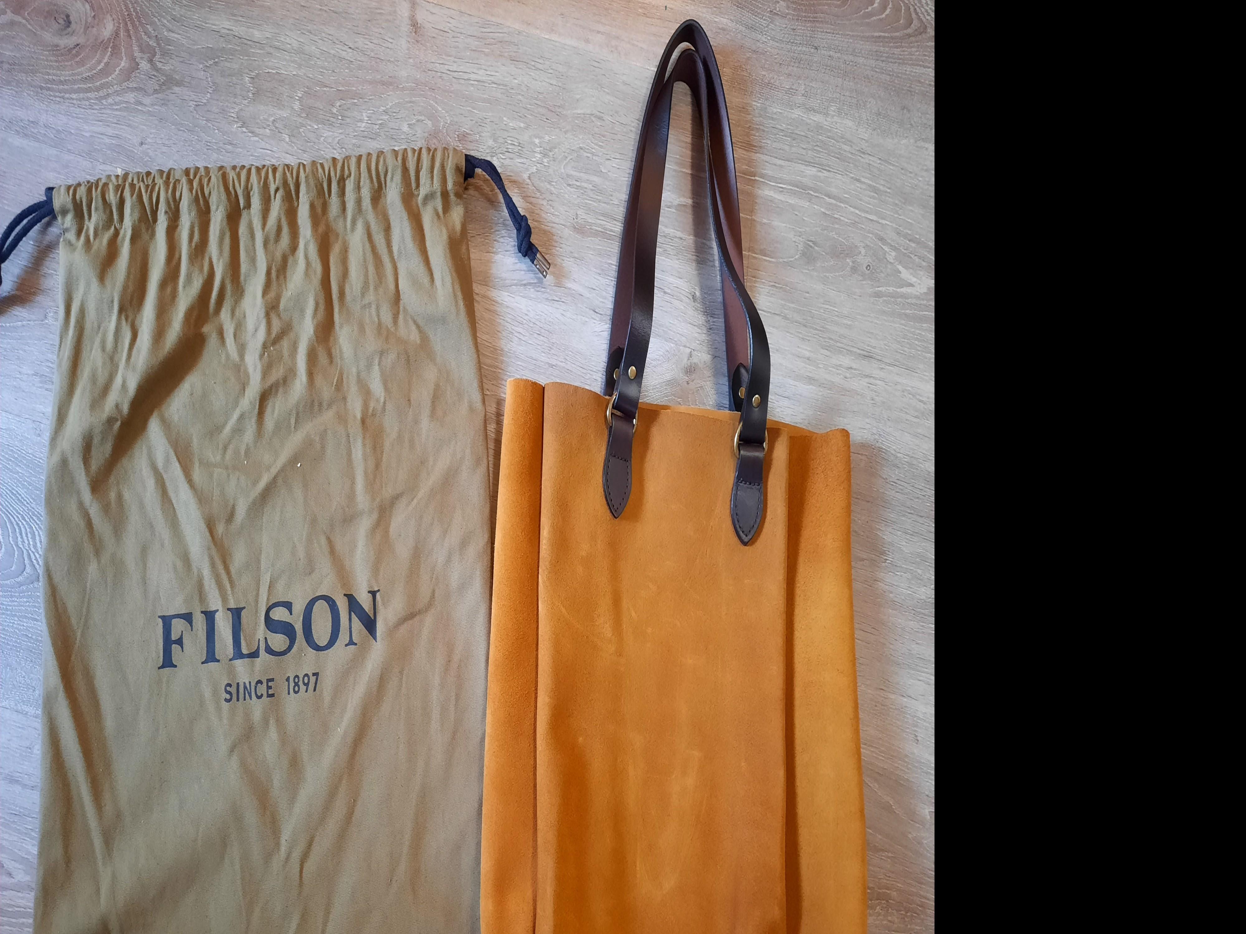 Filson 猄皮tote bag (made in U.S.), 男裝, 袋, 腰袋、手提袋、小袋