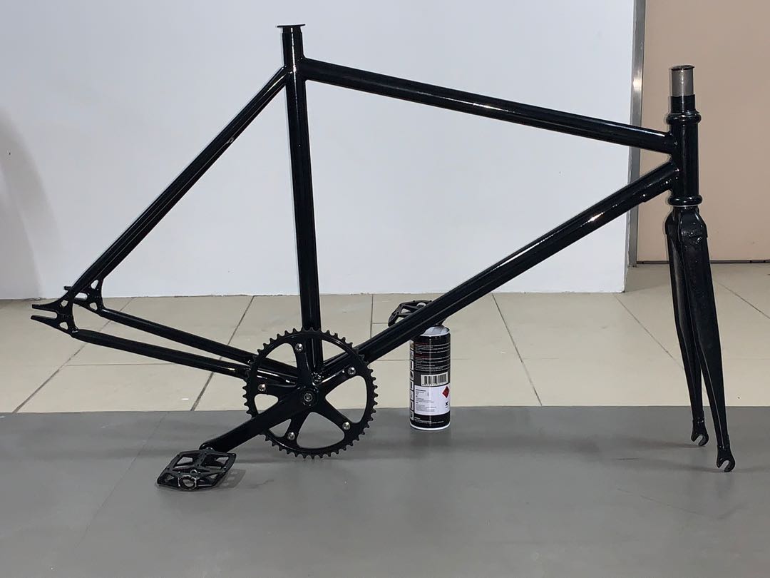 Steel fixed sales gear frameset