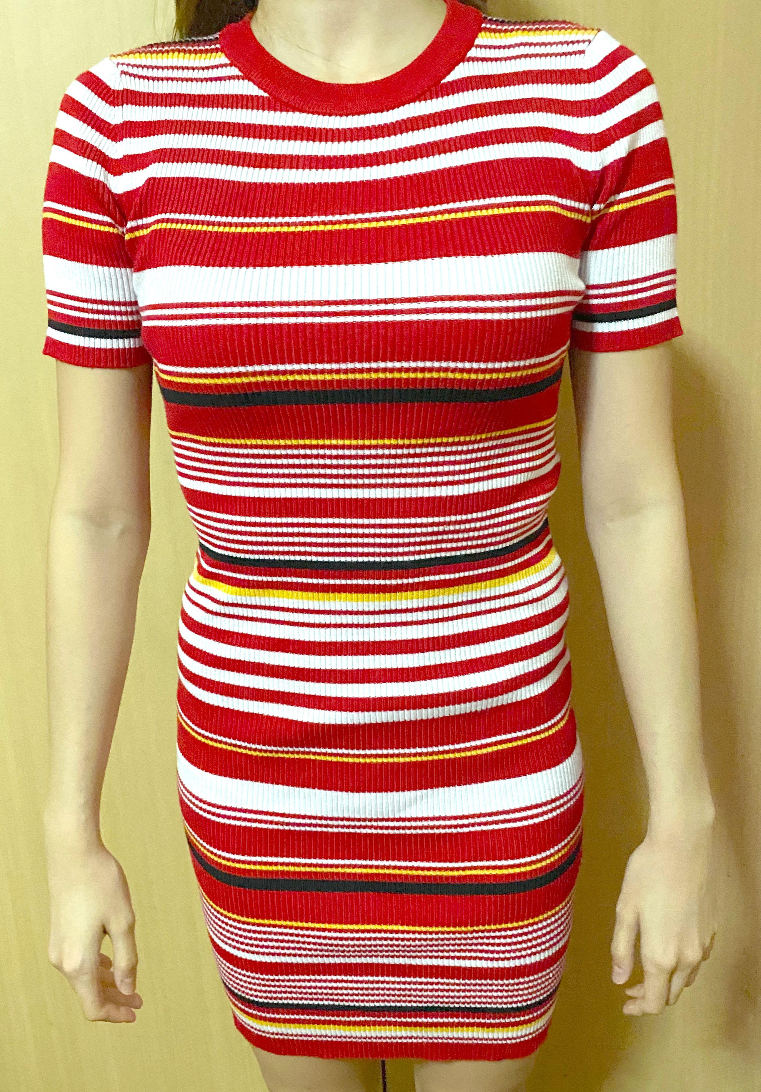 Forever 21 store striped bodycon dress