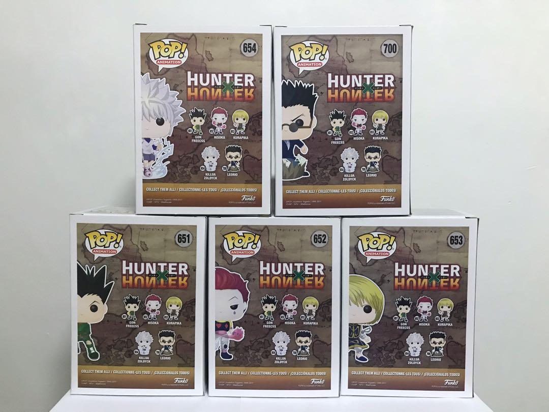 Funko Pop! Bundle of 5: Hunter X Hunter - Gon Freecs Jajank, Killua  Zoldyck, Hisoka, Kurapika and Leorio
