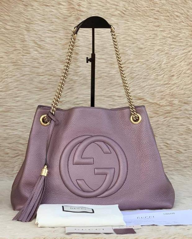 gucci pebbled calfskin medium soho