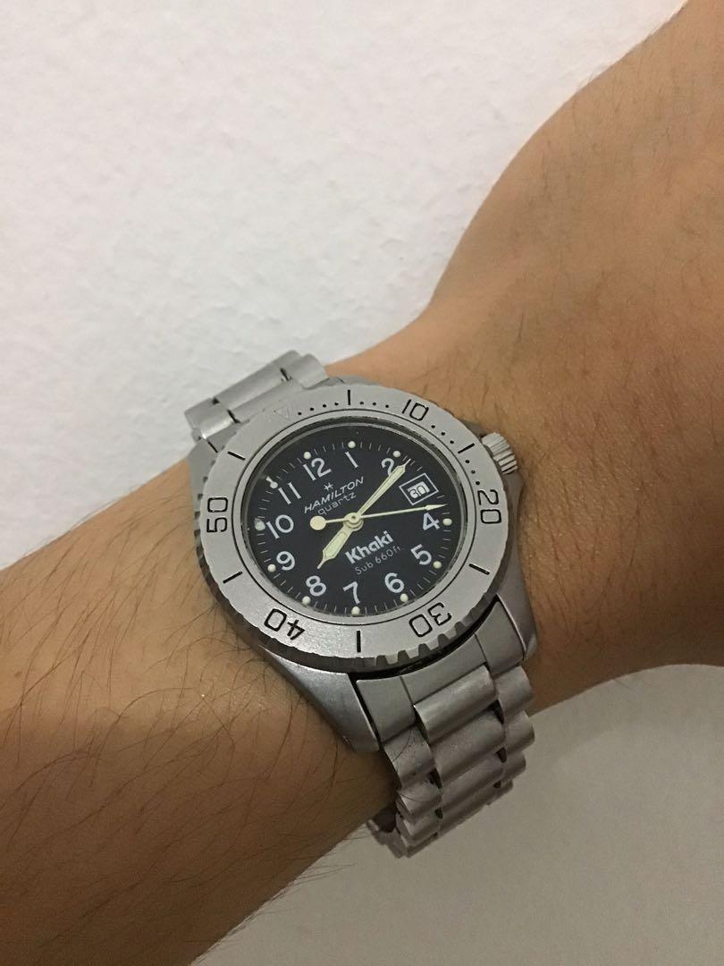 Hamilton khaki quartz 660ft