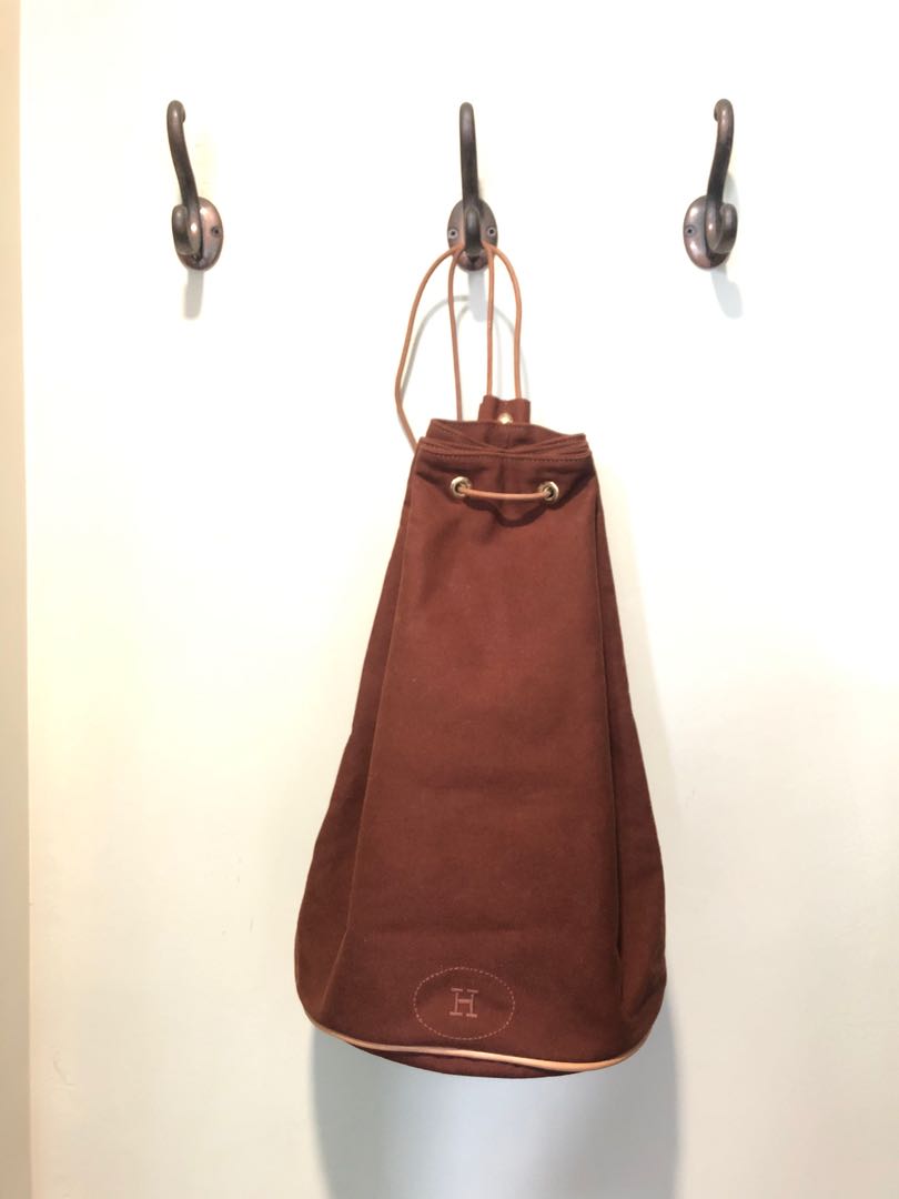 Hermes drawstring outlet bag