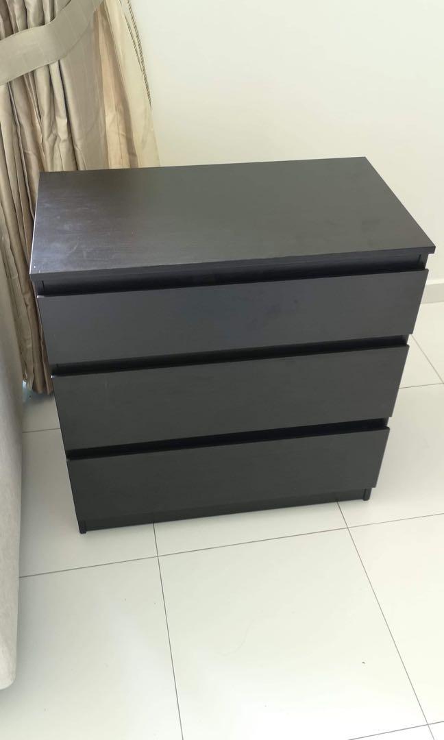 Ikea KULLEN chest drawer Blackbrown, Furniture & Home Living