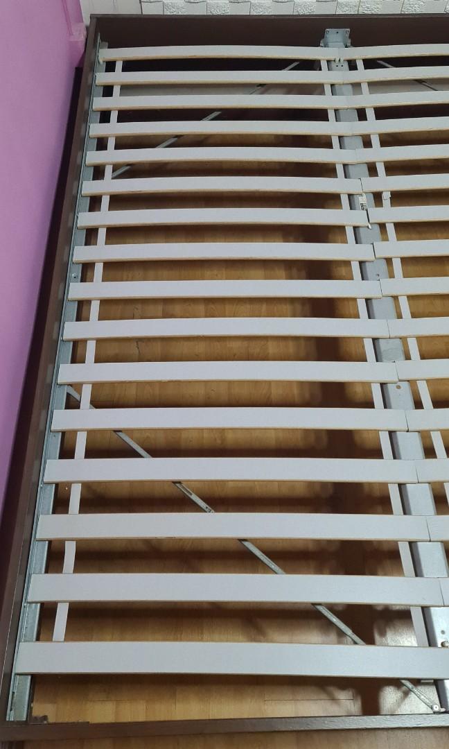 Trojaanse paard Overname geschenk IKEA sultan luroy slatted bedframe queen size, Furniture & Home Living,  Furniture, Bed Frames & Mattresses on Carousell