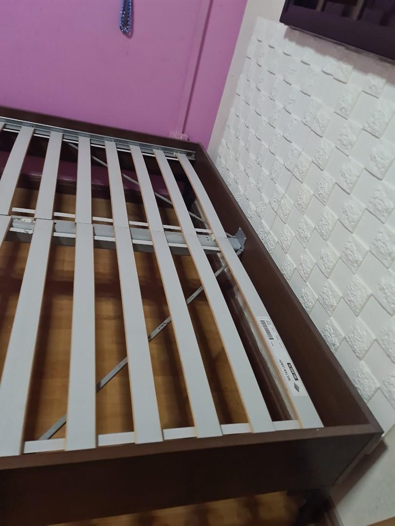 IKEA sultan luroy slatted bedframe queen size, Furniture & Home Living