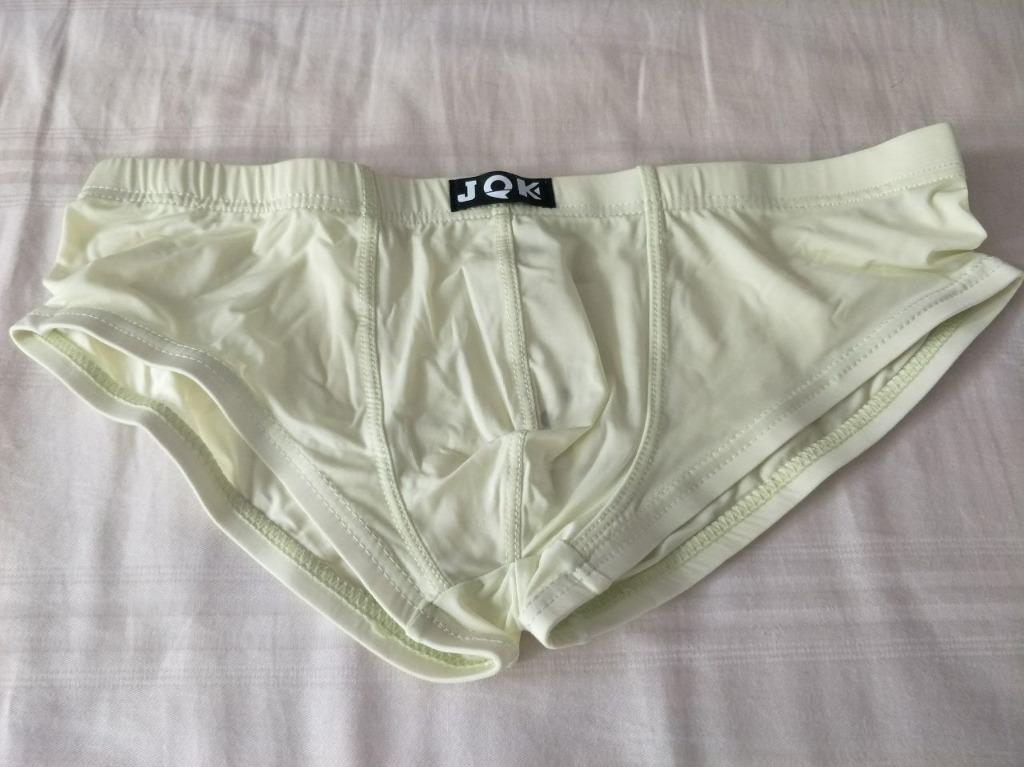 JQK Men Brief Underwear Sheer See-through C-thru Undies Sexy Trunks ...