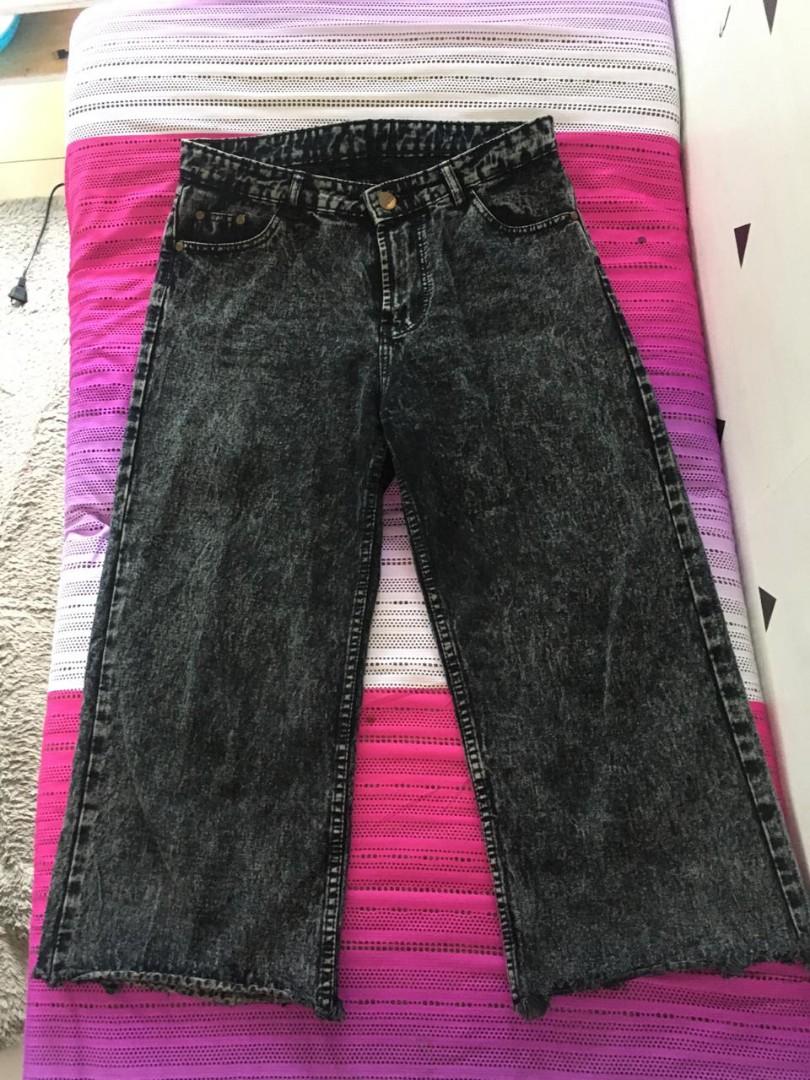 Kulot jeans snow black Clearance