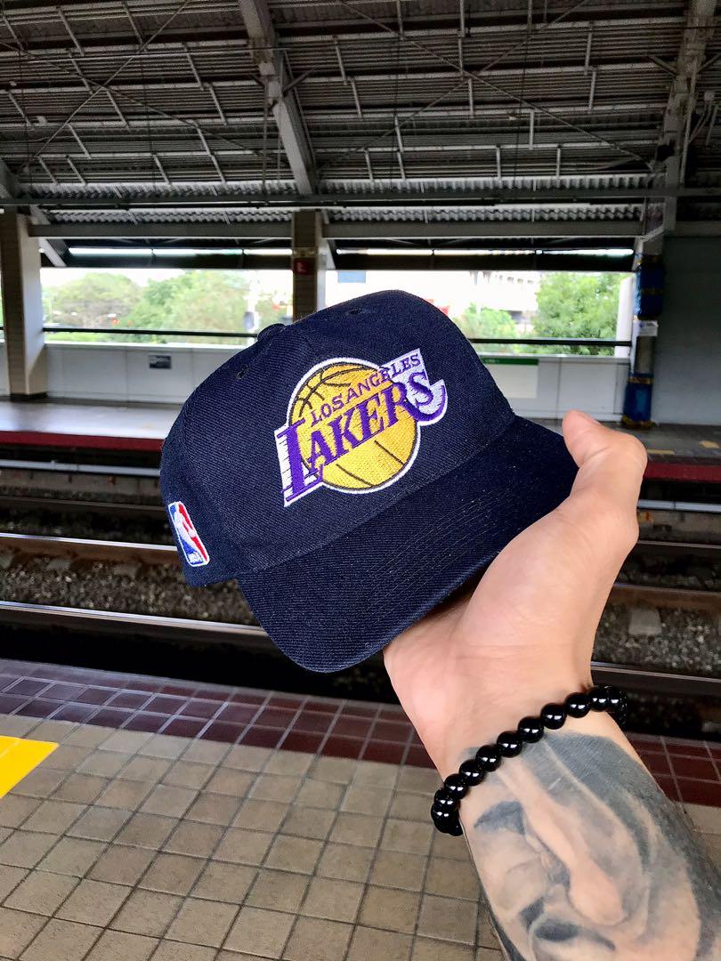 Los Angeles Lakers Mitchell & Ness Diamond Cut Snapback Hat