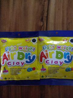 Light weight air dry clay