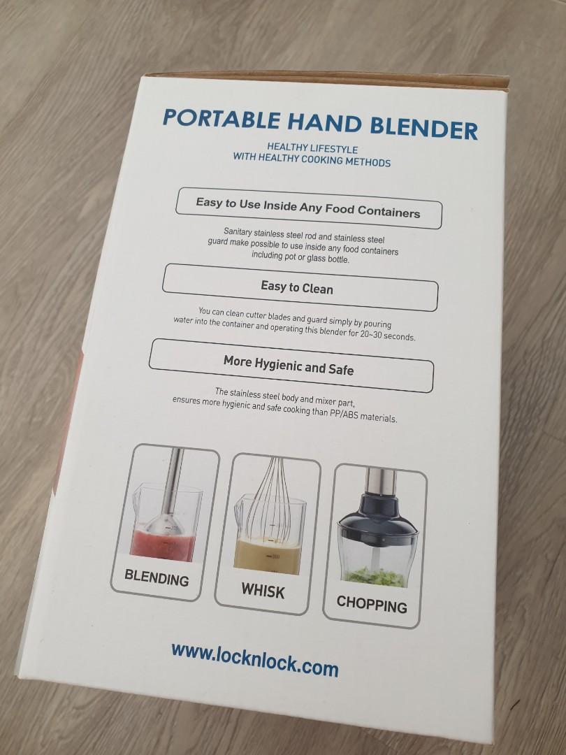 Lock&Lock Portable Hand Blender, TV & Home Appliances, Kitchen