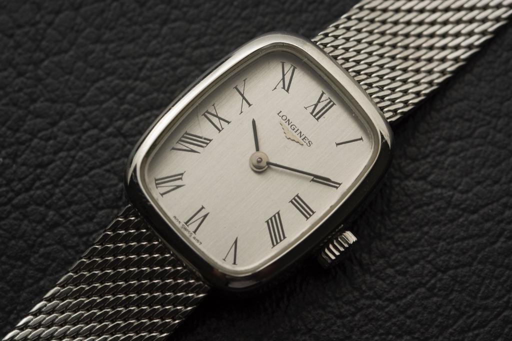 Longines Roman rectangular 4157.805 ladies Cal. 5602