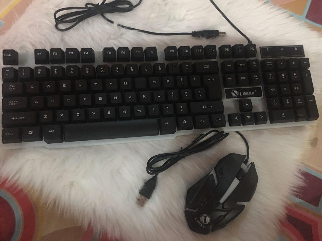 MECHANICAL KEYBOARD WITH MOUSE (Category: Computer Keyboard) located in Tarlac. Submitted by cjtin27 (Listing ID 1066262943, Image 2). Description: •MECHANICAL KEYBOARD WITH MOUSE FOR SALE •Good for gaming •Never used nakatambak lang sa kwarto ng brother ko •No issue •with mouse (TAKE ALL) •In good condition 10/10 •No box (Natapon na kasi yung box) RFS: Hindi naman ginagamit/Decluttering Available for Buyer picks-up/pays for delivery and shipping