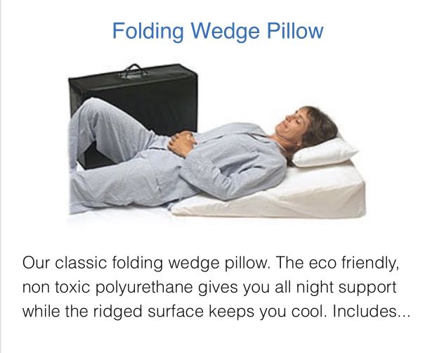 Medslant Folding Wedge Pillow for Acid Reflux Relief, Babies & Kids
