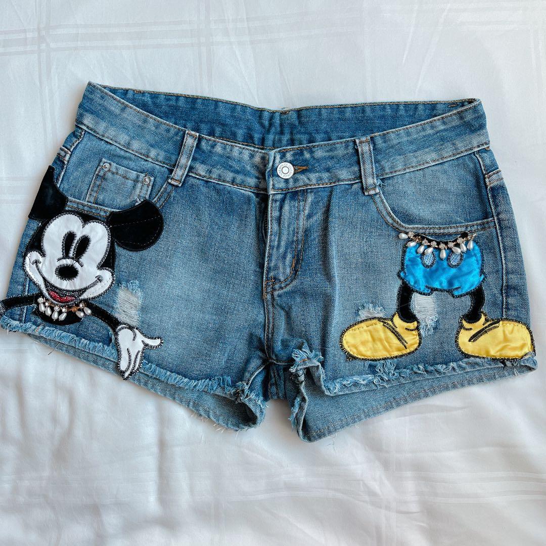 Mickey denim shorts clearance
