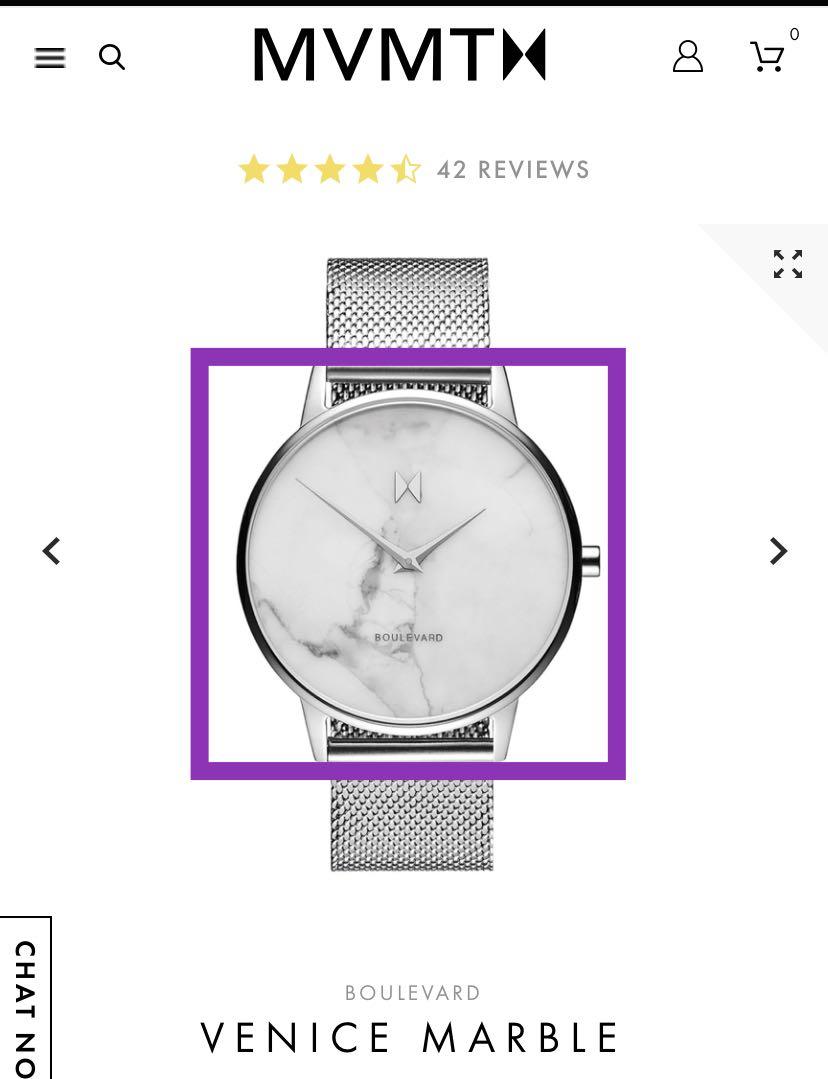 MVMT Venice Marble Watch Face w o strap Luxury Watches on Carousell