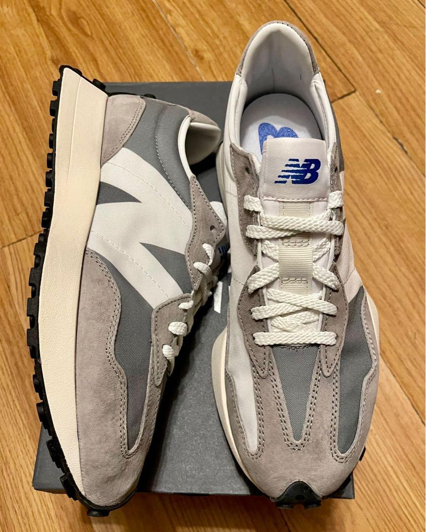 new balance nb 327 grey 灰us9, 男裝, 鞋, 波鞋- Carousell