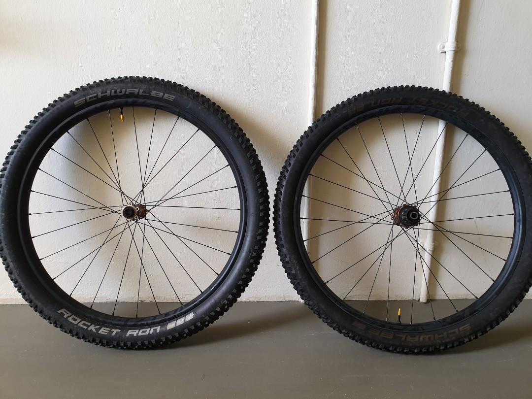Nukeproof Horizon V1 27.5 650b Wheelset with Schwalbe Rocket
