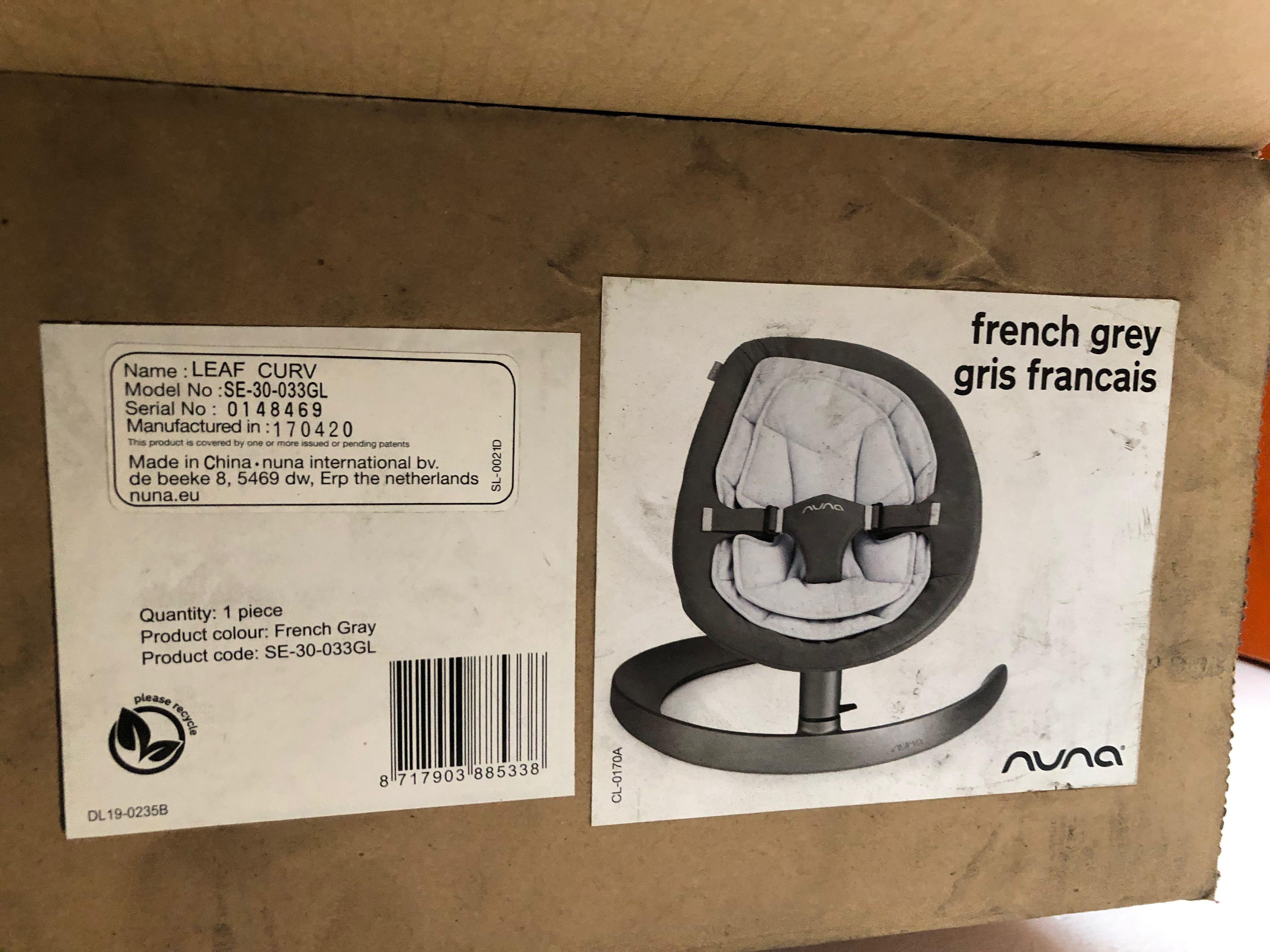 Nuna leaf sales curv french grey