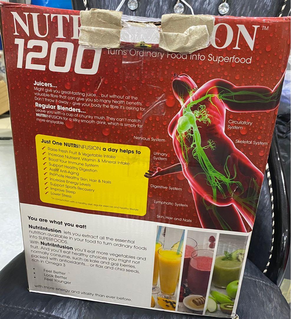 Nutri Infusion 1200 Juicer Blender BNIB TV Home Appliances