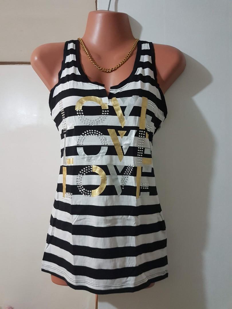Original Guess Black white stripes Tank top (Category: Others Tops) located in Quezon City. Submitted by theabsolutelyfab (Listing ID 1066292367, Image 1). Description: Bought from New York, USA Original with tag ⭐ Can fit Small to Medium frame Small on tag MOP: Gcash/BPI/RCBC Deliver via: Grab/Lalamove Meet-up: Depending on availability Quezon City.