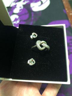 Pandora Earrings & Ring