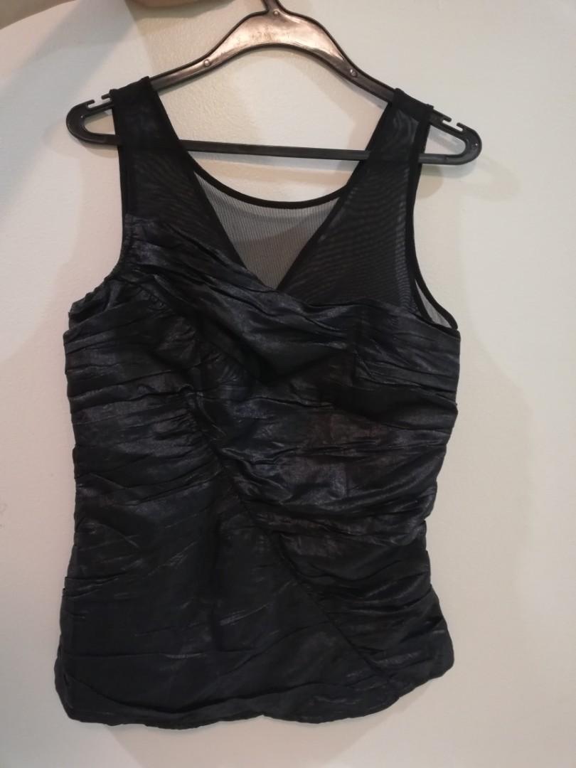 People are people Black Top with mesh (Category: Others Tops) located in Quezon City. Submitted by theabsolutelyfab (Listing ID 1066358591, Image 2). Description: Never been used with tag⭐ Fits medium to Large.