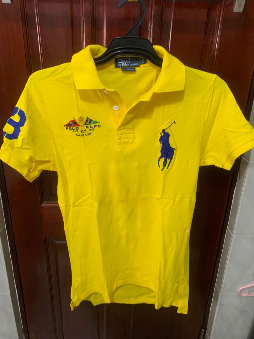 Polo Ralph Lauren mens yellow polo shirt, Men's Fashion, Tops & Sets,  Tshirts & Polo Shirts on Carousell