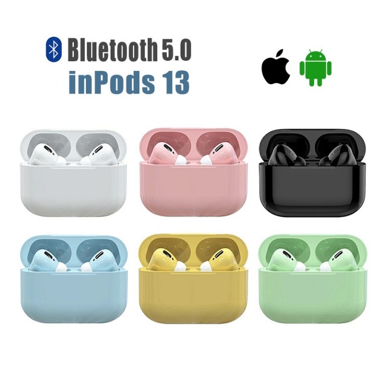 Ready stock Inpods 13 Pro Macaron i13 Bluetooth Earphone 5.0 TWS