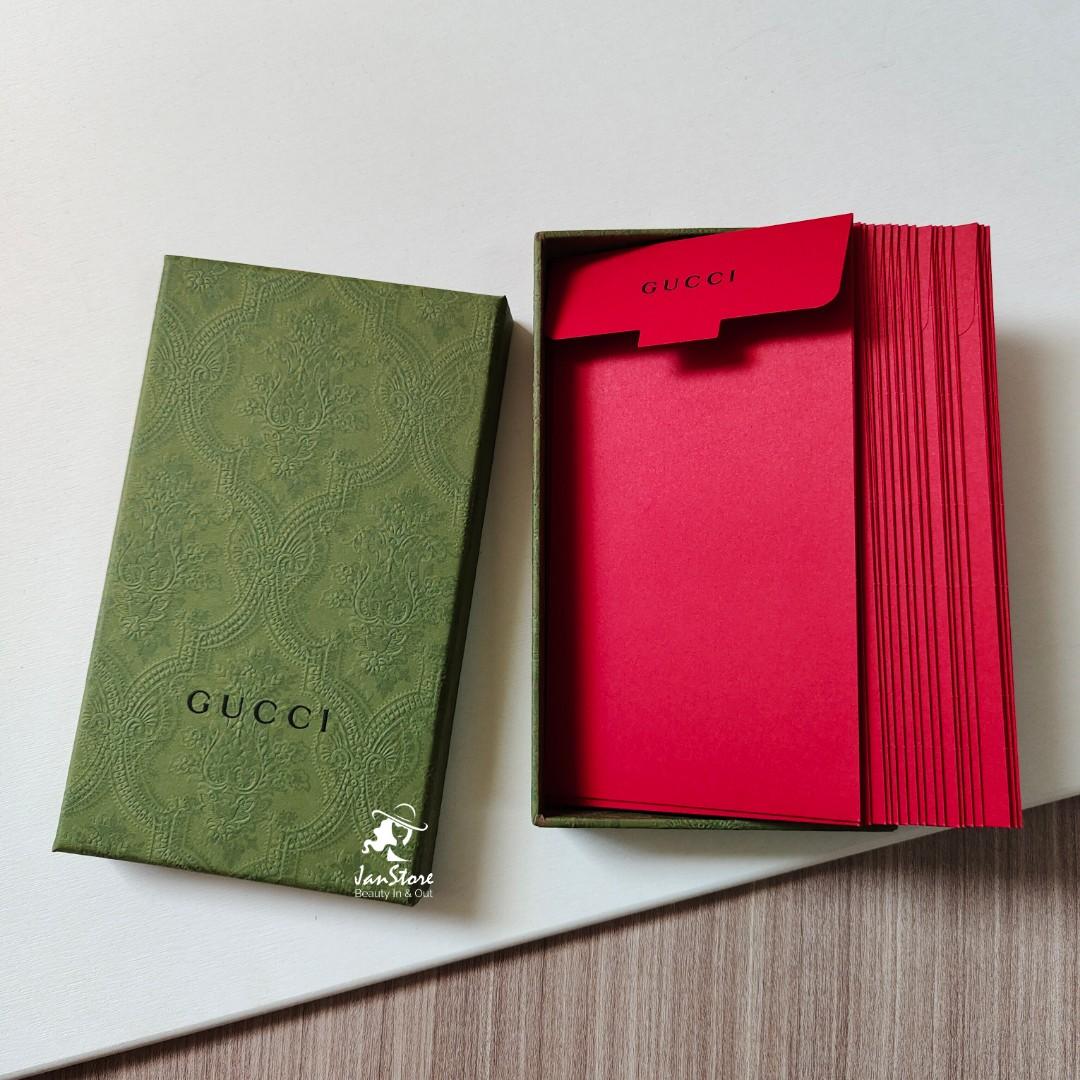Gucci ang bau red packet 8 pcs per pack v gift box GU C C I  柜台红包利是封尺寸：8.4cm*16cm 一套8张特别好看的繁花
