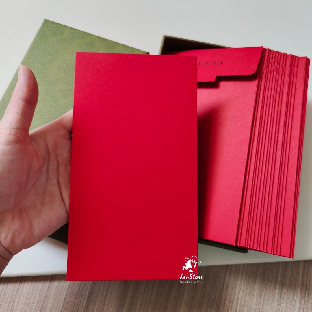 Gucci ang bau red packet 8 pcs per pack v gift box GU C C I  柜台红包利是封尺寸：8.4cm*16cm 一套8张特别好看的繁花
