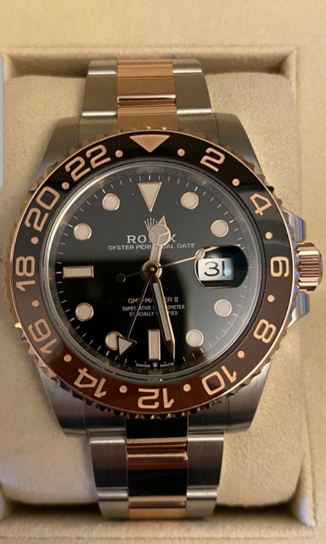 rolex root beer two tone