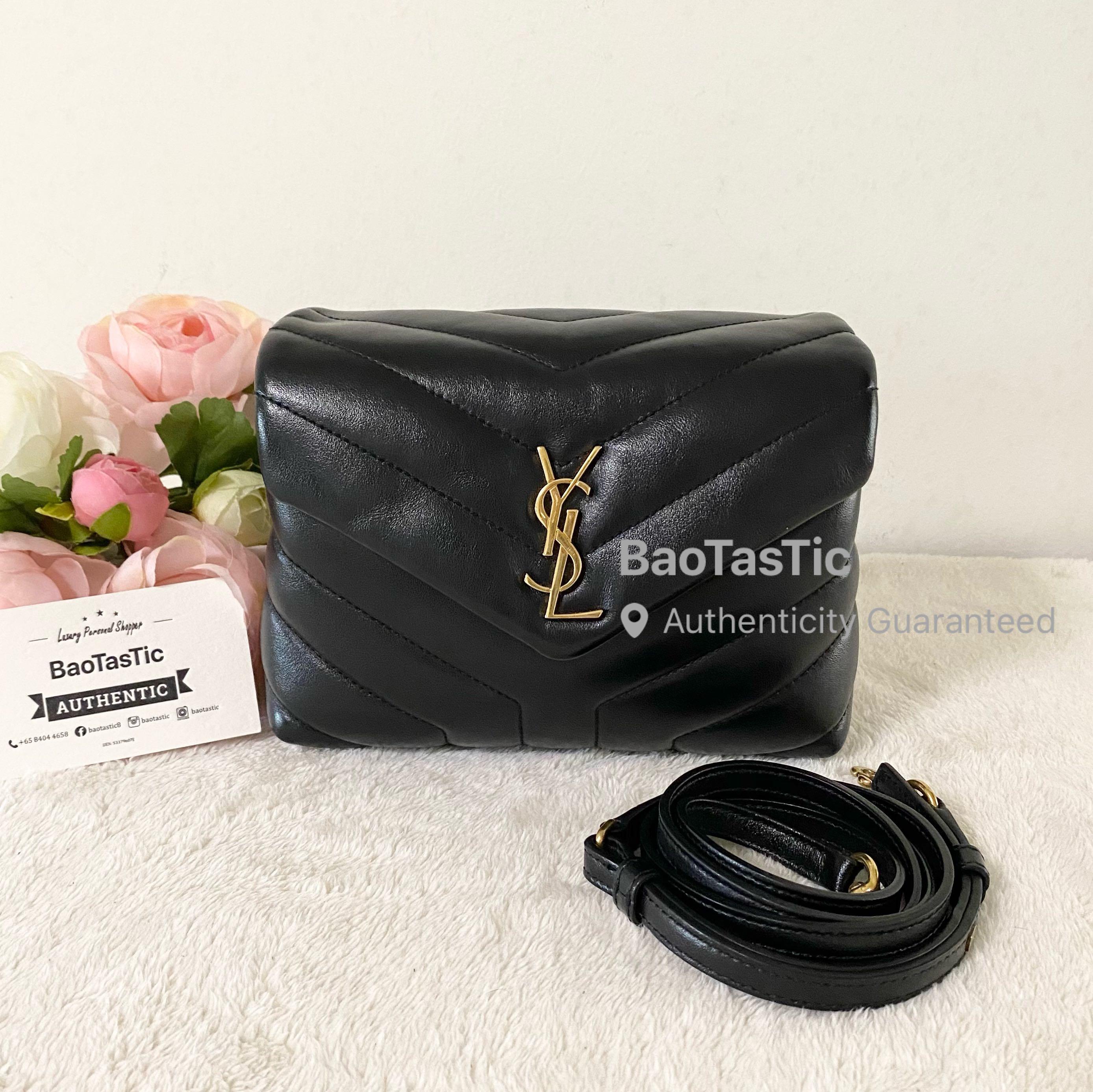 YSL LouLou Chain Bag All Black, Luxury, Bags & Wallets on Carousell