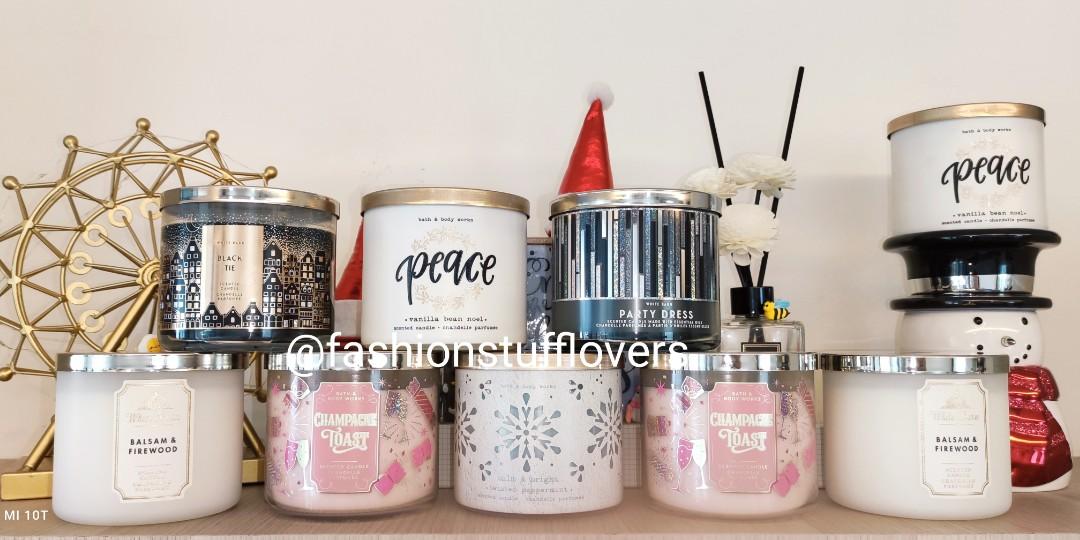 SALE Bath and body works 3 wick scented candle, Furniture & Home Living,  Home Decor Accessories, Other Home Decor Accessories on Carousell