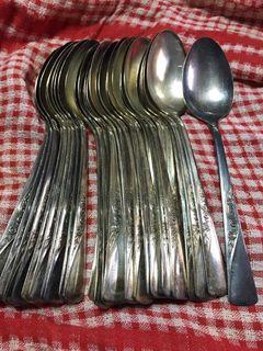 Silver Plated Utensils (spoon, fork, teaspoon, dinner knife)