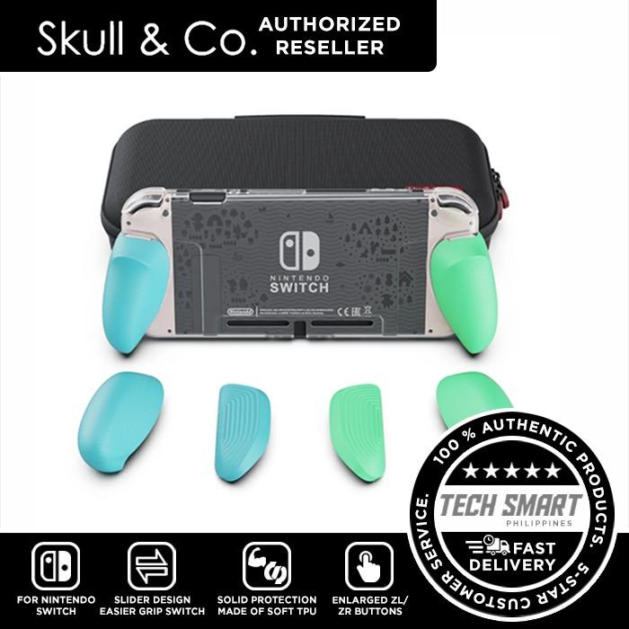 Skull & Co. GripCase Crystal Bundle: Ergonomic Grip Protective Case for Nintendo Switch (Category: Nintendo) located in Manila. Submitted by techsmartph (Listing ID 1066237407, Image 3). Description: Message us for color availability. * A 2-in-1 accessory for your Switch: an ergonomic grip + a protective case * Sleek look, various grip colors to match your Joy-Cons * 3 pairs of interchangeable grips with a brand-new design to fit all hand sizes *