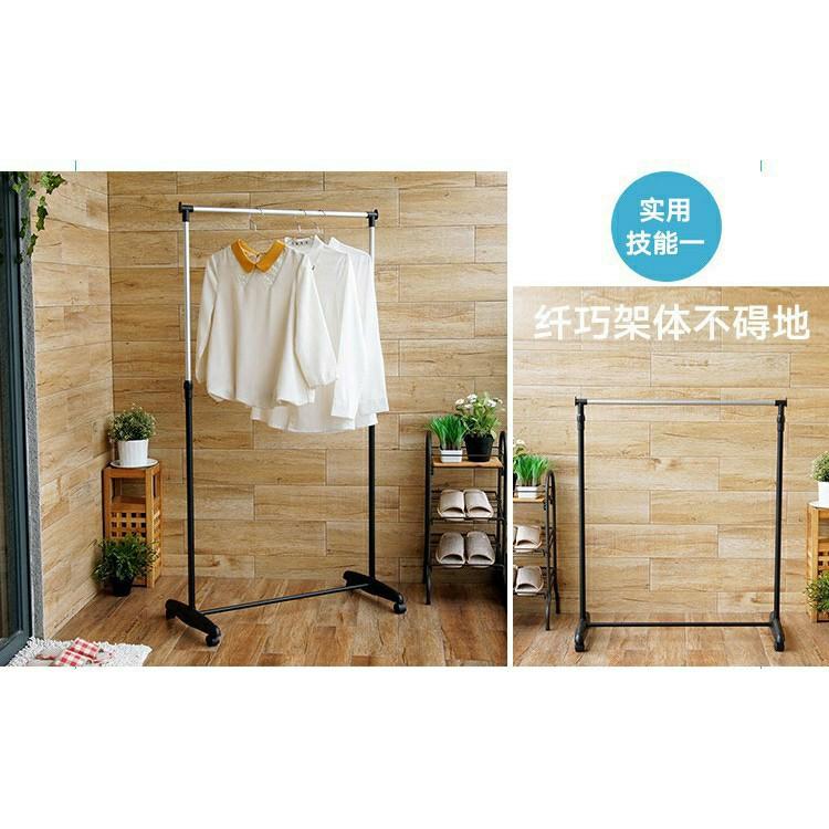 1 Pole Rack STAINLESS STEEL ADJUSTABLE SINGLE POLE RACK, Furniture & Home Living ...