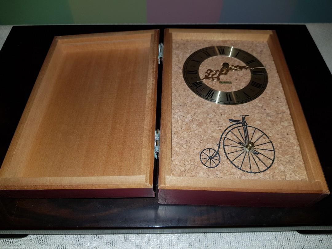 Vintage Jeco clock desktop (Category: Clocks) located in Imus. Submitted by mostlyvintage (Listing ID 1066428405, Image 2). Description: 💎despite being, at least, 40 yrs. old, this clock works perfectly fine because it's made by Jeco, a highly reputable clockmaker in Japan💎 💎it's hasn't really been used. it's one of those things we buy, try, store, and forget about until we declutter and downsize💎 💎the mechanism is mounted on corkboard and e